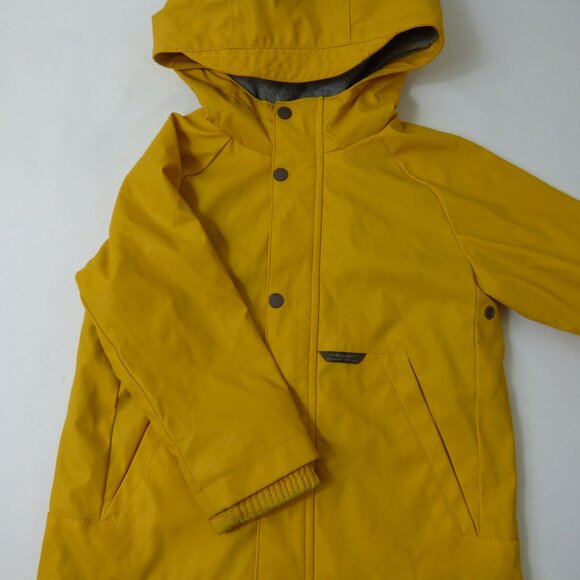 ZARA Toddler Yellow Lined Rain Jacket, Size 2-3 Years - Picture 3 of 5